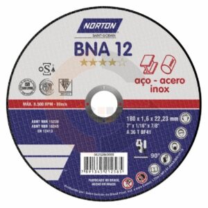 Disco corte inox Norton bna12
